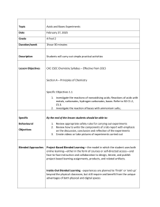 Acids & Bases Experiments: 4th Grade Chemistry Lesson Plan