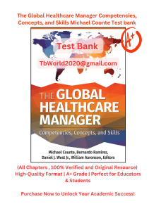 Global Healthcare Manager Test Bank