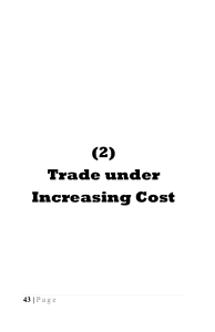 Trade Under Increasing Cost: Comparative Advantage & Gains