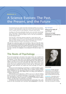 Psychology: History, Approaches, and Key Concepts