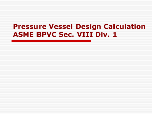 Pressure Vessel Design Calculation ASME Sec. VIII Div. 1