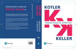 Administra&ccedil;&atilde;o de Marketing: Kotler & Keller, 15&ordf; Edi&ccedil;&atilde;o