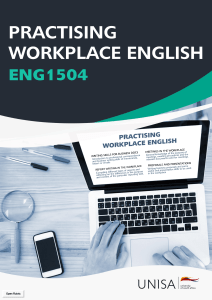 ENG1504: Workplace English Study Guide