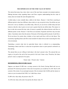 Time Value of Money: Future & Present Value Calculations