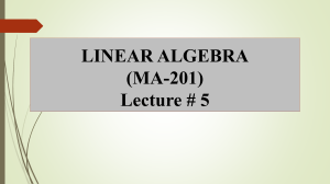 Linear Algebra: Solution Sets & Parametric Vector Form