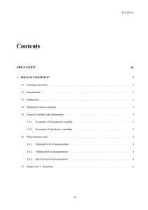 STA1501/1 Statistics Course Material