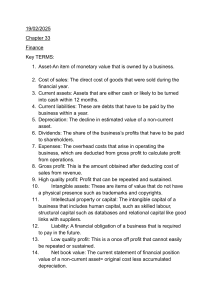 Finance Key Terms: Definitions & Explanations