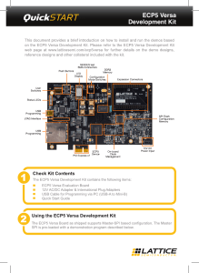 ECP5 Versa Development Kit Quick Start Guide