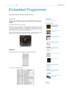 Hacking OV7670 Camera Module: SCCB Cheat Sheet