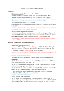 Centrus FY24: Financial & Operational Highlights