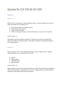 AWS CLF-C01 & CLF-C02 Certification Quiz