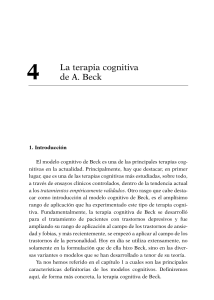 Terapia Cognitiva de A. Beck: Conceptos Clave e Introducción