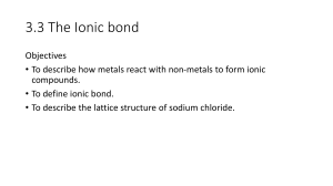 Ionic Bonds: Formation, Definition & Structure