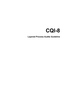 CQI-8 Layered Process Audits Guideline | AIAG