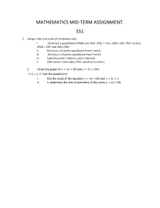 SS1 Mathematics Mid-Term Assignment: Geometry & Graphs