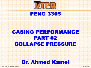 Collapse Pressure in Casing Design - Petroleum Engineering