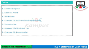 IAS 7 Cash Flow Statement: Scope, Purpose & Presentation