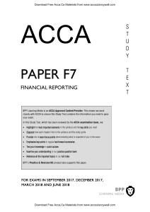 ACCA F7 Financial Reporting Study Text