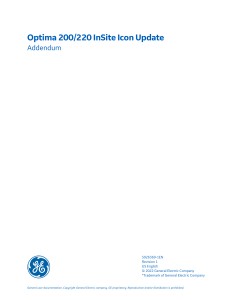 Optima InSite Icon Update: XR200/220 Addendum