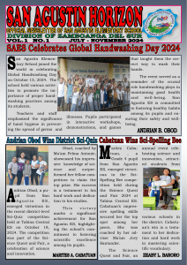 San Agustin ES Newsletter: Achievements & Events (Oct 2024)