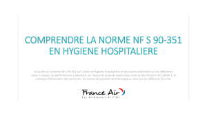 Guide d'hygiène hospitalière NF S 90-351