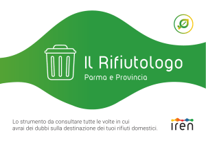 Il Rifiutologo: Guida alla raccolta differenziata a Parma