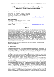 ML for Software Overtime Estimation: Random Forest Regression