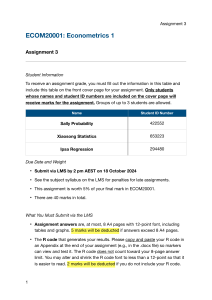 Econometrics Assignment: CO2 Emissions Analysis with R