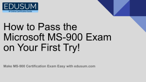 MS-900 Exam Prep: Pass Microsoft 365 Fundamentals on First Try