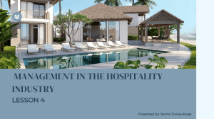 Hospitality Management: Industry Pioneers & Systems