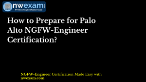 Palo Alto NGFW-Engineer Certification Study Guide