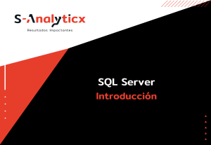 Introducción a SQL Server: Arquitectura, DDL, DML, DCL, SSMS