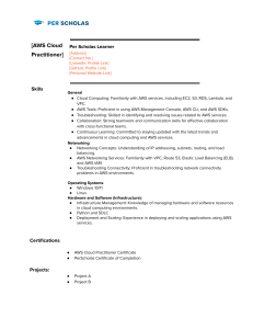 AWS Cloud Practitioner Resume | Skills & Projects