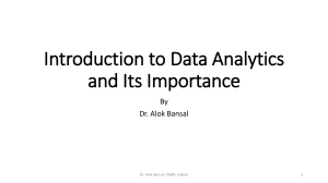 Data Analytics Introduction: Definition, Components & Importance