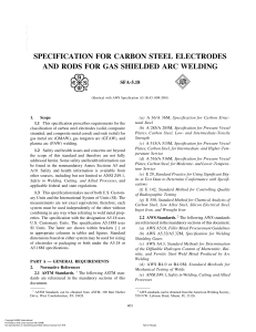 Carbon Steel Electrode Welding Specification