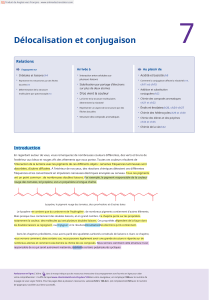 Délocalisation et conjugaison : Chapitre de chimie