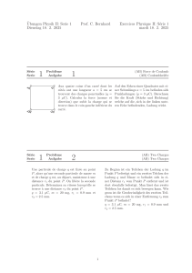 Physik II Übungsblatt: Coulomb-Gesetz & Elektrische Felder