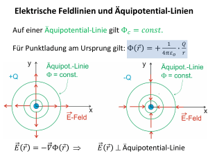 Elektrische Felder & Äquipotenziallinien: Physik Präsentation