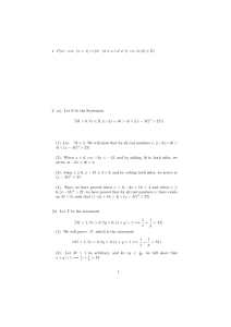 Mathematical Proofs & Algorithm Analysis