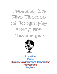 Geography Activities Using Newspapers: 5 Themes