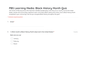 Black History Month Quiz - Test Your Knowledge!