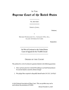 Shreya Joshi v. Meyers Petroleum: Court Order Analysis