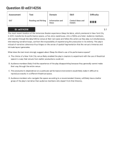 SAT Reading & Writing: Central Ideas & Details Test Questions