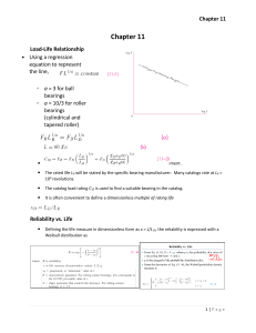 Bearing Load-Life & Reliability: Mechanical Engineering Presentation