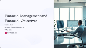 Financial Management & Objectives: Advanced Guide