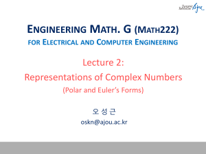 Complex Numbers: Polar & Euler Forms - Engineering Math