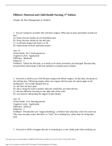 Pain Management in Children: Nursing Test Questions