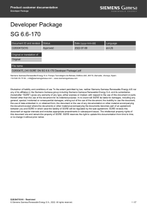 SG 6.6-170 Wind Turbine Developer Package: Technical Specs