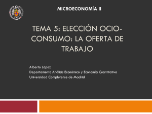 Oferta de Trabajo: Elección Ocio-Consumo en Microeconomía