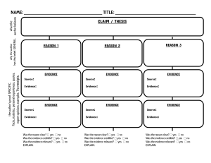 Author's Argument Analysis Worksheet